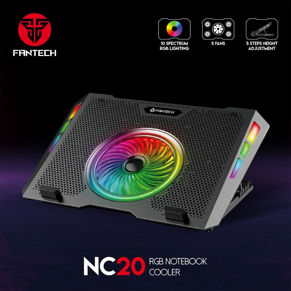 Fantech NC20 RGB Laptop Cooler Fantech NC20 RGB Laptop Cooler