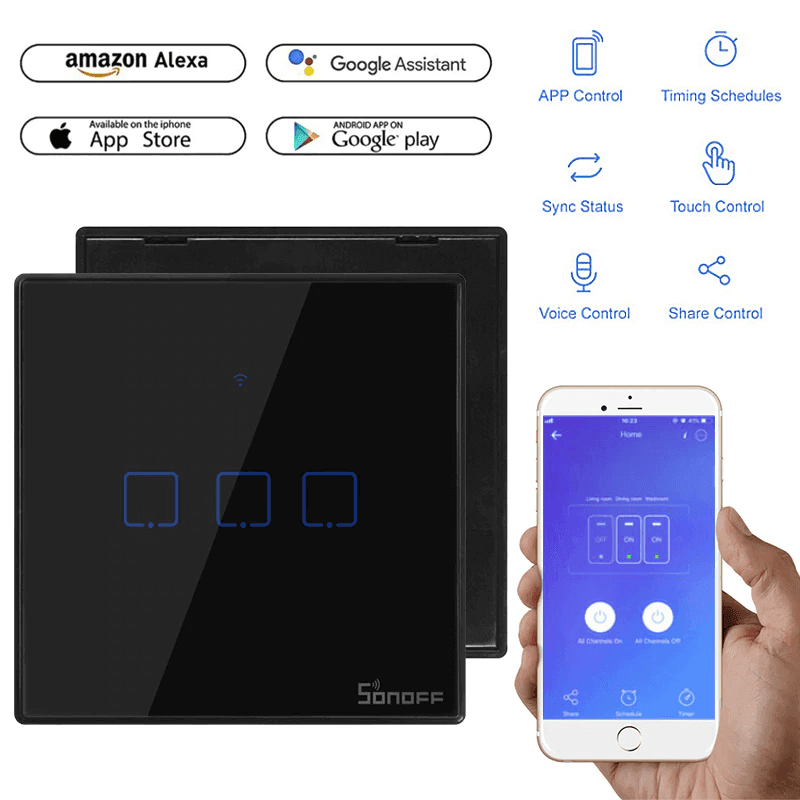 SONOFF WiFi Smart Wall Touch Switch SONOFF WiFi Smart Wall Touch Switch