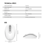 Fantech Go W192 Silent Wireless Mouse – White - Image 4