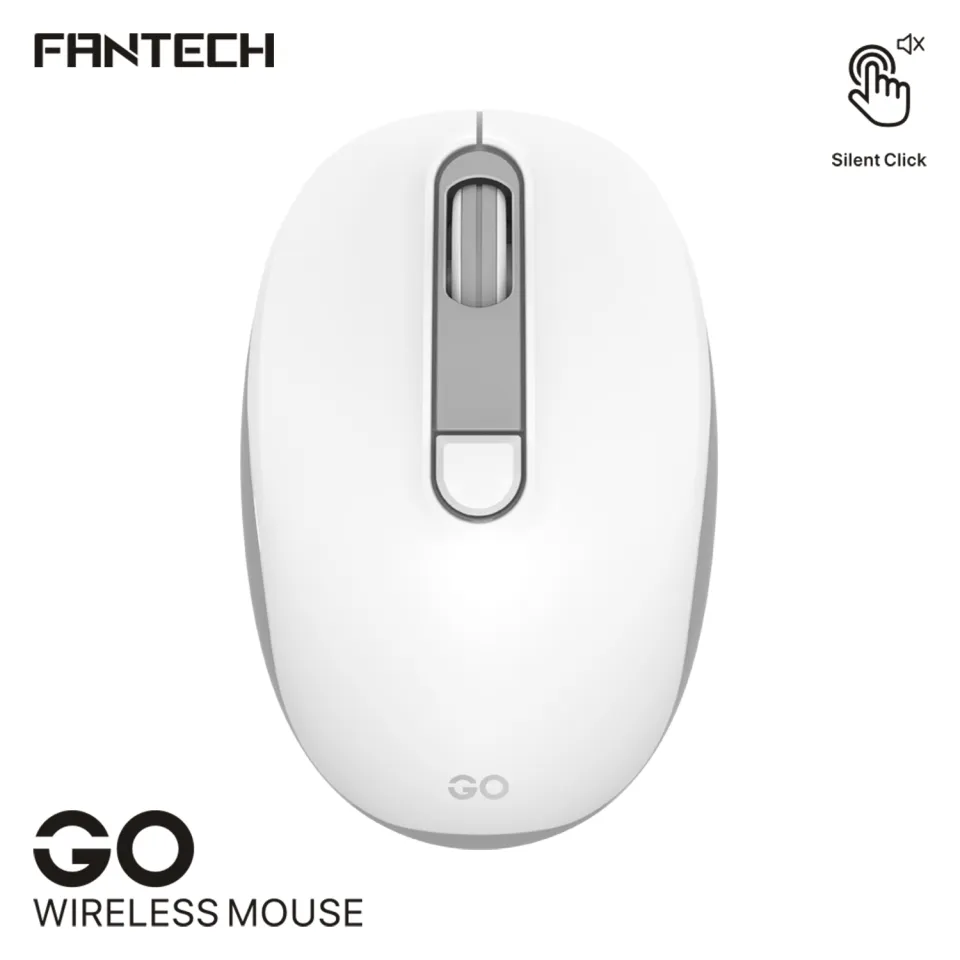 Fantech Go W192 White Silent Wireless Mouse4 Fantech Go W192 Silent Wireless Mouse – White - Image 1